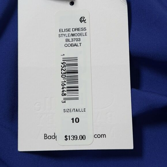 Badgley Mischa Elise Mini Dress Sz 10 Trapeze Back Tie Turtleneck Sleeveless - Picture 9 of 13